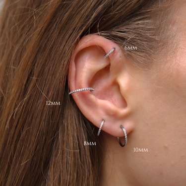 Eternity Pavé Clicker Silver