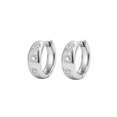 Selene Hoops Silver