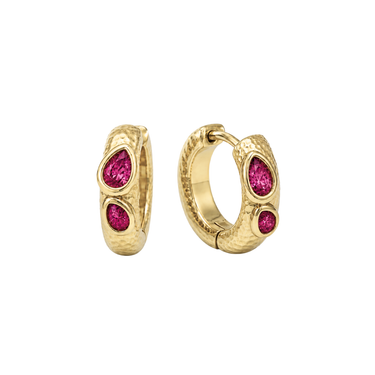 Marlowe Hoops Ruby/Gold