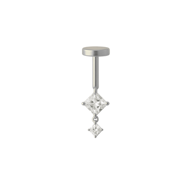 Amy vertical helix Silver - Smoothie London - Titanium