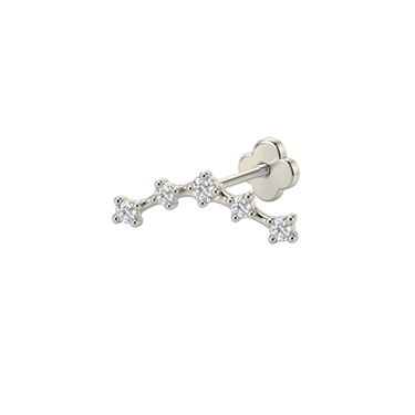 Comet flatback Silver - Smoothie London - PureTone Titanium Silver