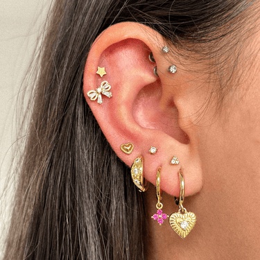 Coquette Bow Flatback Gold - Smoothie London - Stainless Steel