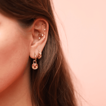 Dew Vertical / Hidden Helix Gold - Smoothie London - Gold - plated Titanium