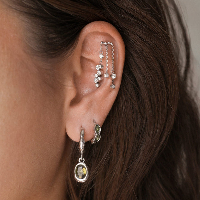 Druse Flatback Silver - Smoothie London - Titanium