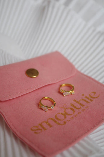 Ethereal huggies gold - Smoothie London - Sterling Silver