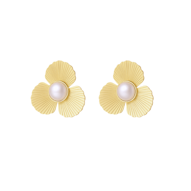 Flora Everluxe Studs - Smoothie London - 18k Gold - plated Stainless Steel