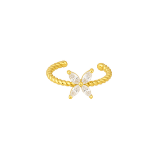 Forget - Me - Not cuff gold - Smoothie London - 18k Gold - plated Sterling Silver
