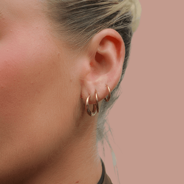 Frankie Everluxe Hoops - Smoothie London - 18k Gold - plated Stainless Steel