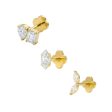 Frosted Implantium Bundle Gold - Smoothie London - Gold - plated Titanium