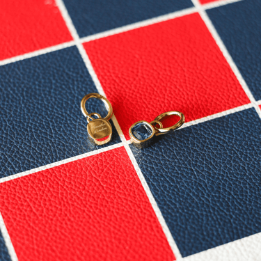 Geo Hoops Sapphire Gold - Smoothie London - PureTone™ Waterproof Gold