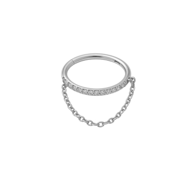 Halo Crystal Clicker Silver - Smoothie London - Titanium