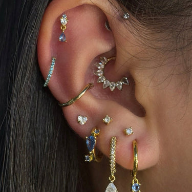 Heartthrob flatback gold - Smoothie London - Gold - plated Titanium