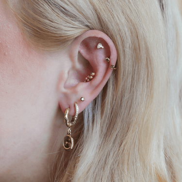 Last Drop flatback Gold - Smoothie London - Gold-plated Titanium