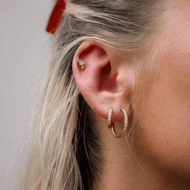 Mia Diamante Everluxe hoops - Smoothie London - 18k Gold - plated Stainless Steel