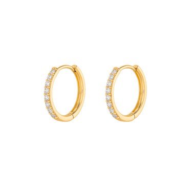 Mia Diamante Everluxe hoops - Smoothie London - 18k Gold - plated Stainless Steel