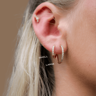 Mia Diamante Everluxe hoops - Smoothie London - 18k Gold - plated Stainless Steel