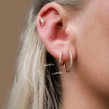 Mia Diamante Everluxe hoops - Smoothie London - 18k Gold - plated Stainless Steel