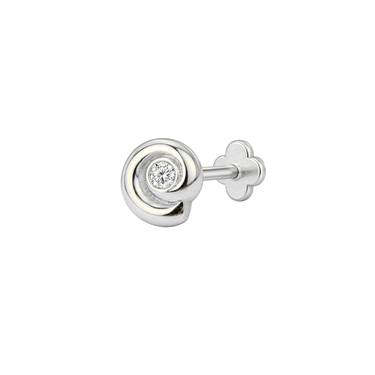 Nautilus Flatback Clear Silver - Smoothie London - Titanium