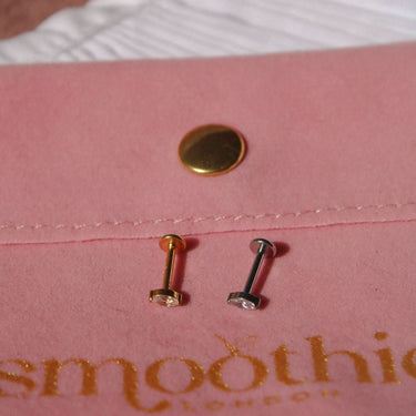 Oval Marquise Flatback Silver - Smoothie London - Titanium