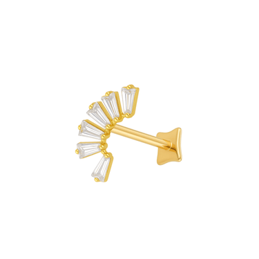 Persephone flatback Gold - Smoothie London - Gold - plated Titanium
