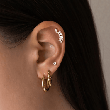 Persephone flatback Gold - Smoothie London - Gold - plated Titanium