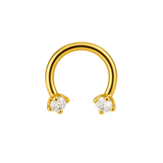 Roxi U hoop gold - Smoothie London - Gold - plated Titanium