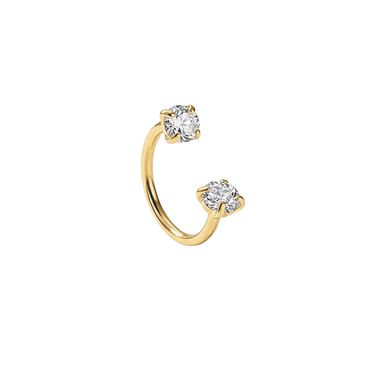 Roxi U hoop gold - Smoothie London - Gold - plated Titanium