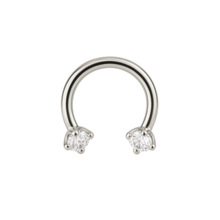 Roxi U hoop silver - Smoothie London - Titanium