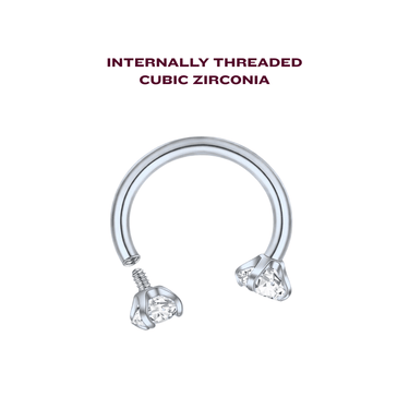Roxi U hoop silver - Smoothie London - Titanium