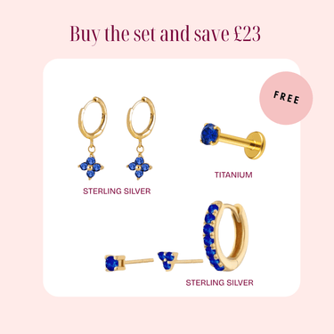 Sapphire Daily Set in Gold - Smoothie London - Smoothie London