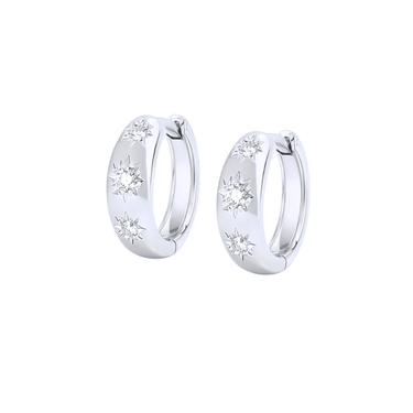 Selene huggies silver - Smoothie London - Sterling Silver