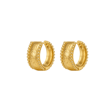 Sunken Hoops Gold - Smoothie London - PureTone™ Waterproof Gold