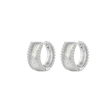 Sunken Hoops Silver - Smoothie London - PureTone™ Waterproof Silver