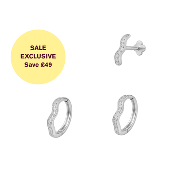 Tidal Bundle Silver - Smoothie London - PureTone Titanium Silver