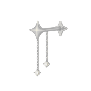 Vega flatback Silver - Smoothie London - Titanium