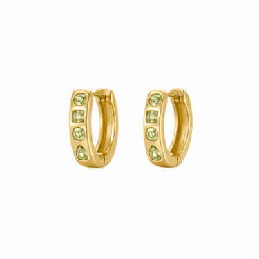 Zellige Hoops Olive Gold - Smoothie London - PureTone™ Waterproof Gold