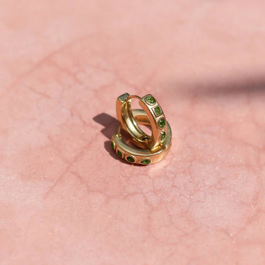Zellige Hoops Olive Gold - Smoothie London - PureTone™ Waterproof Gold