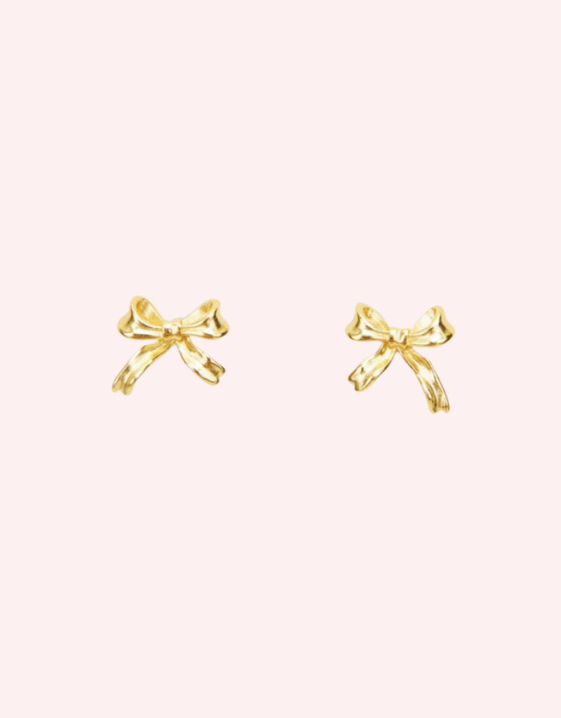 Bow studs gold