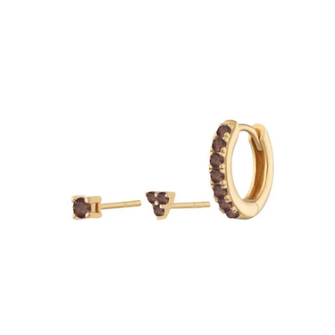 LIMITED EDITION Everyday ear party Set Gold/Espresso