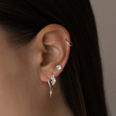 Eternity Pavé Clicker Silver