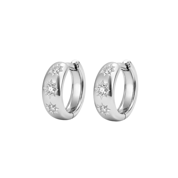 Selene Hoops Silver