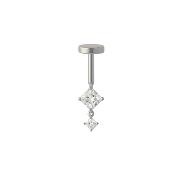 Amy vertical helix Silver
