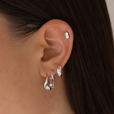 Gaia Huggies Silver Pair