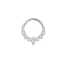 Afterparty daith clicker Silver - Smoothie London - PureTone Titanium Silver