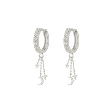 Aylin huggies Silver - Smoothie London - Sterling Silver