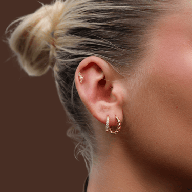 Bella Rope Everluxe Hoops Gold - Smoothie London - 18k Gold - plated Stainless Steel