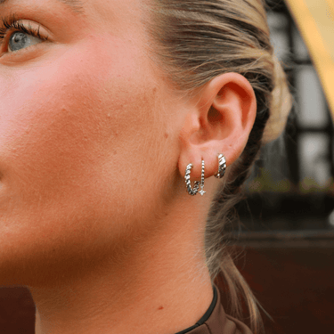 Bella Rope Everluxe Hoops Silver - Smoothie London - Stainless Steel