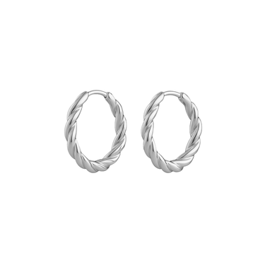 Bella Rope Everluxe Hoops Silver - Smoothie London - Stainless Steel