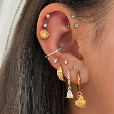 Calas shell hoops - Smoothie London - Stainless Steel