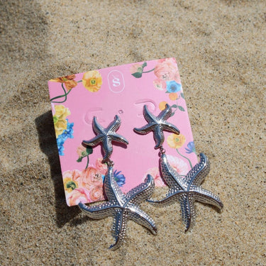 Cannes starfish studs silver - Smoothie London - Stainless Steel